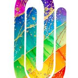 Acrylic paperclip bookmark