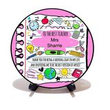 Personalised 10cmx10cm plaque on stand