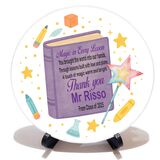 Personalised 10cmx10cm plaque on stand