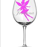 Personalised small wine glass