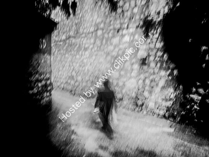 Heading along the alley