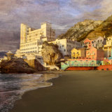 Catalan Bay, Gibraltar (Textured version)