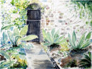 Bodnant Gardens (watercolour) by Hilary Squires