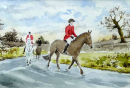 Boxing Day (watercolour) by David Mayoh