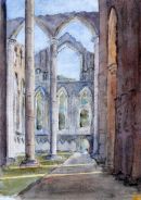 Fountains Abbey (watercolour) by Heather Powell