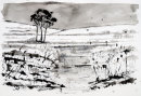 Winter Stream (pen and ink) by Hilary Squires
