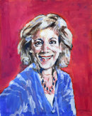 Julliet Stevenson (watercolour) by Frank Rustage