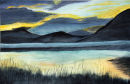 Bassenthwaite Lake, Cumbria (watercolour) by Majorie Robinson