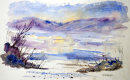 Peaceful Evening (watercolour) by Hilary Squires