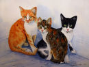 The Three of Us (watercolour) by Rosie Muncaster