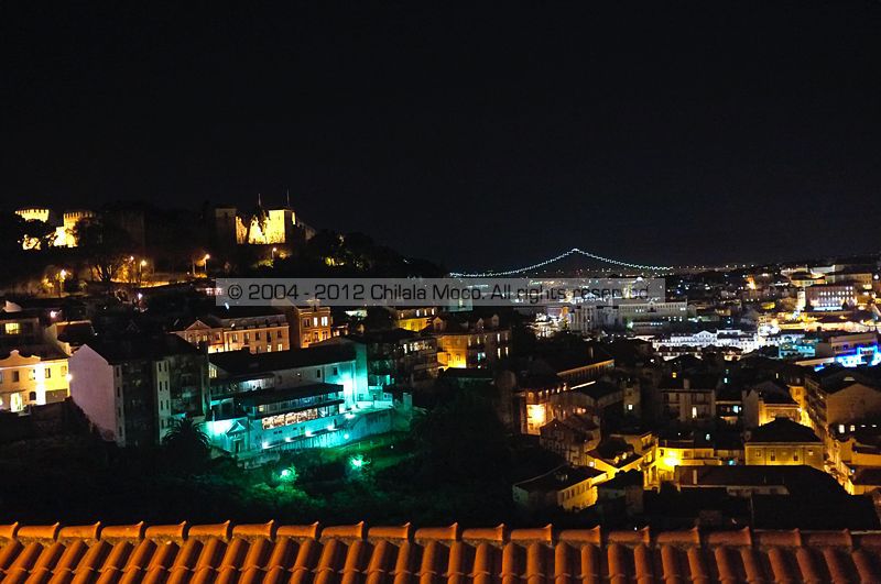 Night view from MIRADOURO DA GRAÇA