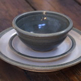 Dinner Set with dinner plate, side plate and bowl