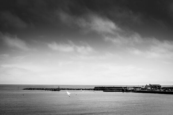 View on the Cobb at Lyme Regis