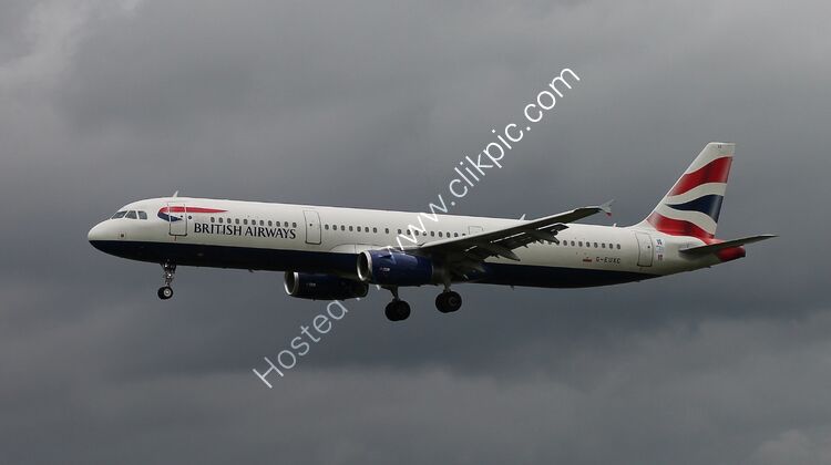 AIRBUS A321-231 British Airways G-EUXC (2305) Finals For  Runway '27L' London Heathrow Airport London UK 2012 Order Number A321-39