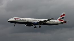 AIRBUS A321-231 British Airways G-EUXC (2305) Finals For  Runway '27L' London Heathrow Airport London UK 2012 Order Number A321-39