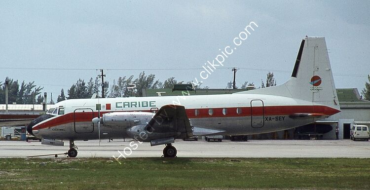 AVRO 748-2A Caribe SA Mexico XA-SEY (1599) Fort Lauderdale Apt Florida USA 1990 Order Number RB68