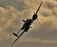BEECH 18S (EXPEDITOR) 3NM KP110 G-BKGM (A853-CA203) Ow-Skyblue Aero Svcs Devon UK Dawlish Seafront Airshow Devon UK Order No-B18-21