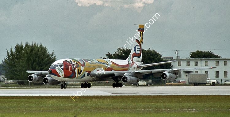 BOEING 720-023B Ecutoriana De Aviacion HC-AZP (18036) Miami International Apt Florida USA 1976 Order Number RB86