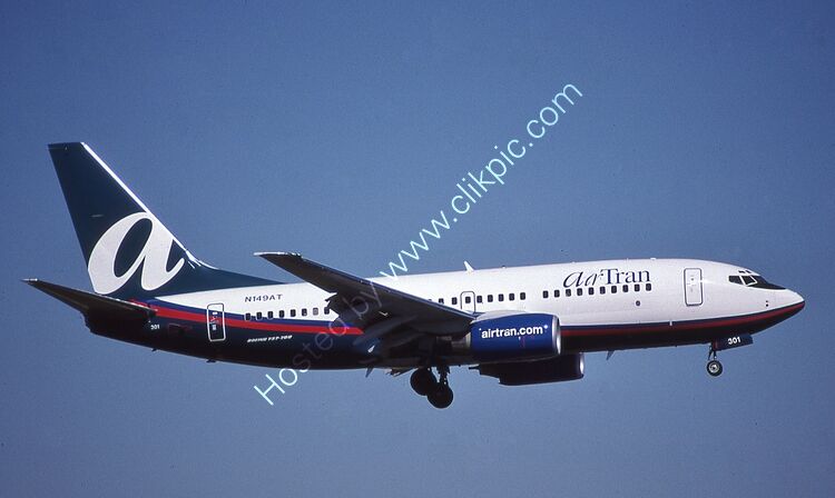 BOEING 737-76N Air Tran N149AT (32681) Ft Lauderdale Apt Florida USA 2011 Order Number RB167