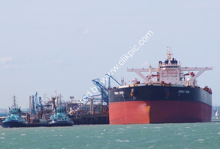 COBALT NOVA VLCC Tanker (9534028) Ow-Ocean Tankers Singapore Dwt-318757 Lgt 333Mts(1098ft Beam 60.5(199ft) Blt-2011 Waigaoqiao SB China Fawley Oil Refinery Hampshire UK 2025 Order No-PVT660