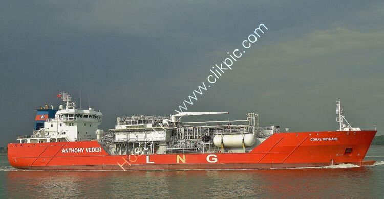 CORAL METHANE LPG Tanker (9404584) Ow-Anthony Veder Blt-Stoczina Gdynia Poland 2009 LOA 386 Ft (117 Mts) Dwt-5953 Southampton Water Hampshire UK  2025 Order Number GT-152