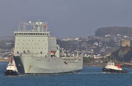 Cardigan Bay L3009 British Royal Navy Dock Landing Ship Plymouth Sound Devon Gt Britain 2022 Order Ref-RNGB(DL)-115 opt