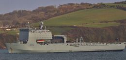 Cardigan Bay L3009 British Royal Navy Dock Landing Ship Plymouth Sound Plymouth Devon GB 2022 Order Ref-RNGB(DL)-127
