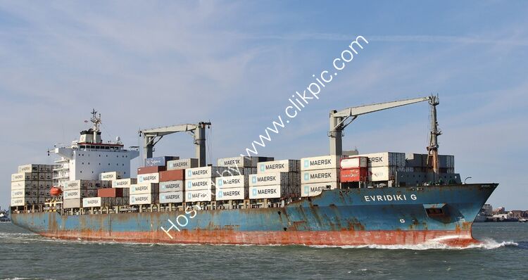 EVIRDIKI G Geared Container Ship (9231482) Ow-Euroseas Ltd Blt-Hyundai HI South Korea 2001 Lgt-693ft (210Mts) Gt-26582 DWT-34654 Southampton Water Hampshire UK 2025 Order No- GCT61