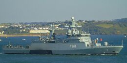 FGS MAGDEBURG F261 Federal German Navy Braunschweig Class Corvette Plymouth Sound Plymouth Devon Gt Britain 2024 Order Number GF-128