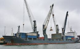FINESSE Geared General Cargo & Container Ship (9388900) Gt-9611 LOA-455Ft (138Mts) Blt-China Changjiang Gp China) 2008 Port Of Rotterdam Holland 2015 Order No FCT133