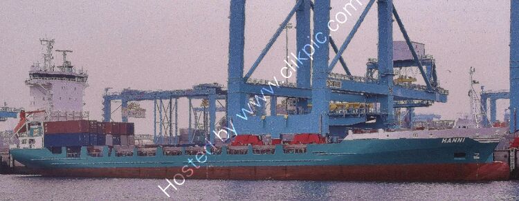 HANNI Feeder  Container  Ship (9188504) Ow-Ohle Reederei Germany Port Of Rotterdam Rotterdam Holland 2015 Order Number FCT 89