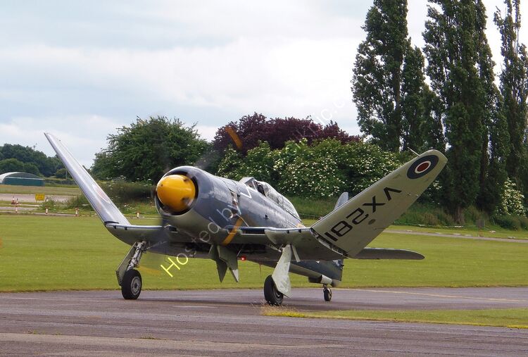 HAWKER SEA FURY T20S VX281 G-RNHF (EX3615) Ow-Private North Weald Aerodrome Essex UK 2013 Ex-British Royal Navy Order Number-HSF5