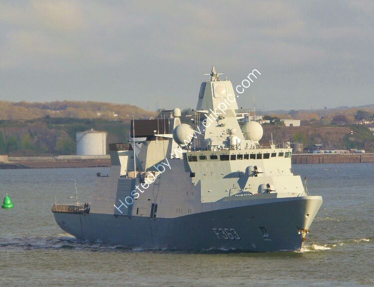 HDMS NIELS JUEL F363 Iver Hiulf Class Frigate Plymouth Sound Plymouth Devon UK 2022 Order Number RDNFRG-8