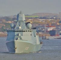 HDMS NIELS JUEL F363 Iver Hiulfedt Class Frigate Royal Danish Navy Plymouth Sound Plymouth Devon UK 2022 Order Number RDNFRG5