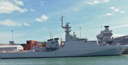 HMS MEDWAY P223 River Class Patrol Vessel Royal Navy RN Portsmouth Dockyard Hampshire UK 2017 Order Number-RNGB(PT)-57