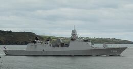 HNLMS DE RUYTER F804 De Zeven Provincien Class Frigate Royal Netherlands Navy Plymouth Sound Plymouth Devon UK 2024 Order Number HNLMS-165