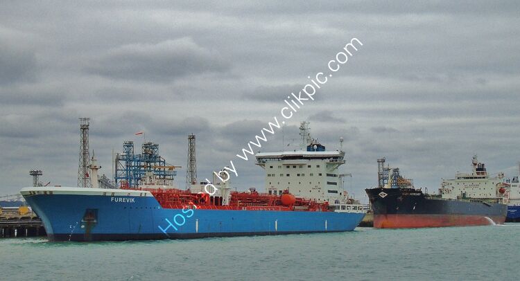 Oil & Product Tankers  Furevik (9274666)(FG) & High Mercury (9366287)(BG) Fawley Oil Refinery Southampton Water Hampshire UK GP4