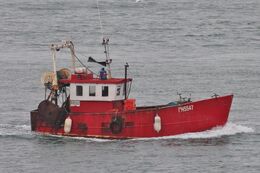 PH5547 OUR ROSEANNE Trawler On The River Tamar Passing Devils Point Plymouth Devon UK 2023 Order Number TPH23