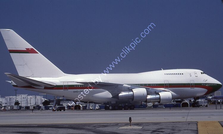 BOEING 747-SP27 Oman-Royal Flight A40-SP (21992) Los Angeles International Apt California USA 2002 Order Number RB183
