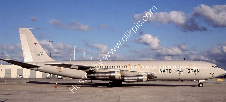 RB 184 - B707-CT49A(TCA) -NATO-OTAN (AEWF) - LX-N19997 - Boeing Facility,Seattle,Washington State,USA - 2002 - Copy