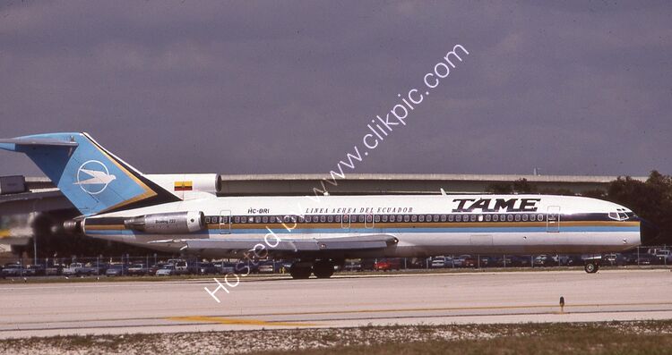BOEING 727-230ADV HC-BRI (20560) TAME Linea Aerea Del Ecuador Van Nuys Apt California USA 2002 Order Number RB197