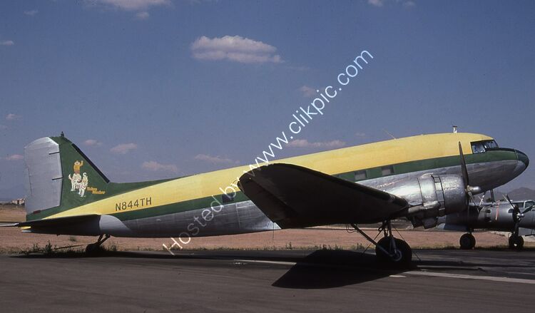 DOUGLAS DC3/C47 Skytrain Nord Aviation N844TH (13070) Mesa Apt Arizona USA 2008 Order Number RB210