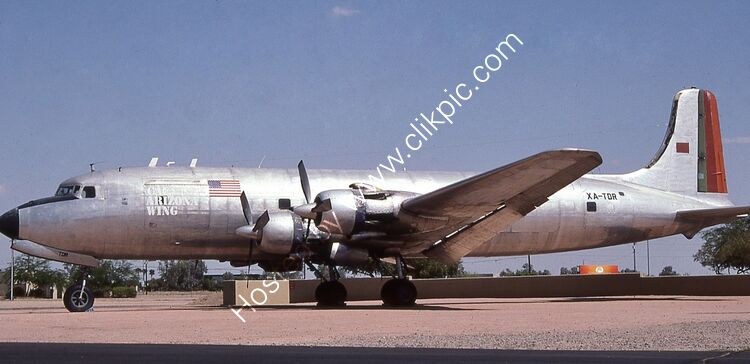 DOUGLAS DC6/C118A Liftmaster Owner Unknown XA-TOR (44633) Mesa Apt Mesa Arizona USA. 2000 Order Number RB211