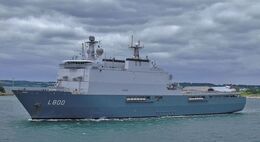 RNN(LDP)-33 NHLMS Rotterdam L800 Dock Landing Platform Royal Netherlands Navy Leaving RN Dockyard Devonport Plymouth Devon GB 2020 (C)RLT Aviation And Maritime Images 2020 opt