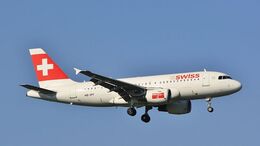 Ref-A319-4 Airbus A319-112 Swiss International Airlines HB-IPT London Heathrow Airport Middx Gt Britain 2010 (C)RLT Aviation And Maritime Images 2018 opt
