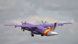 Ref-A72-19 ATR 72 500 OW-Blue Islands Airways Operated For Flybe G-ISLK London City Airport London Gt Britain 2017 (C)RLT Aviation And Maritime Images 2018 opt