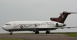 Ref B727-7 Boeing 727-269A Executive M-FTOH Cotswold Airport (Kemble) Gloucestershire GB 2019 (C)RLT-Aviation And Maritime Images 2018 opt