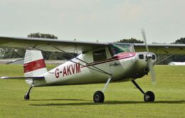 Ref-C120-7 Cessna C120 Private Owner G-AKVM Sywell Aerodrome Northamptonshire Gt Britain 2017 (C) All Copyrights Reserved 2021 RLT Aviation And Maritime Images opt