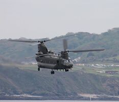 Ref-CH47-49 Boeing CH47 Chinook RAF ID Unkown Plymouth Sound Plymouth Devon GB 2021 (C)Copyrights Reserved RLT-Aviation And Maritime Images 2021 opt