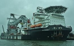 Ref CON31 Oleg Strashnov Construction Vessel Port Of Rotterdam Holland 2015 (C)RLT Aviation And Maritime Images 2018 opt